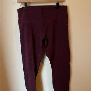 Lululemon Wunder Under Leggings Red Merlot